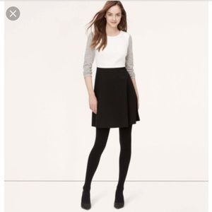 Loft colorblock flare dress